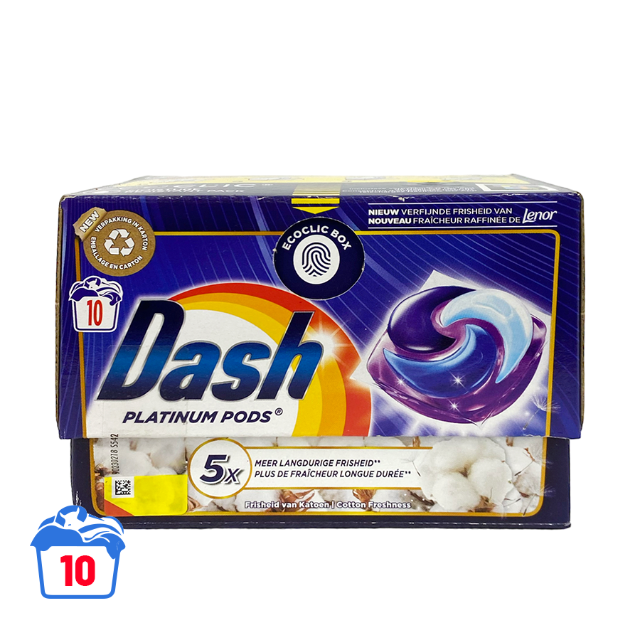 Dash Pods Platinum Fris Katoen 10 stuks