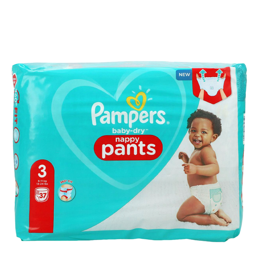 Makkelijk te gebeuren te ontvangen Leesbaarheid Pampers Pants Baby Dry Size 3 (6-11kg) 37 stuks | Bij de Groothandel