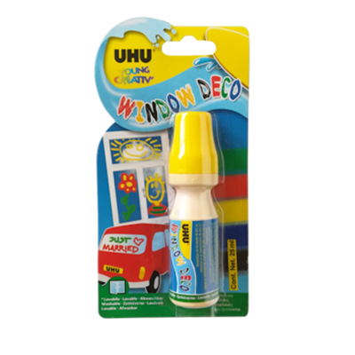 UHU Vensterstift Geel 25ml UHU Vensterstift Geel 25ml