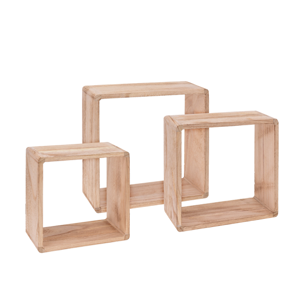 Display Rek Hout 3-delig