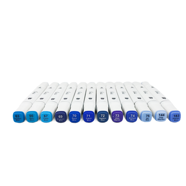 Artist Duo Tip Markers Blauw 12 stuks