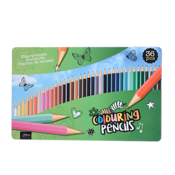 Kleurpotloden In Blik 36 stuks