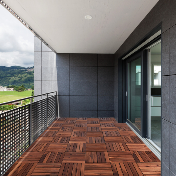 Pro Garden Terrastegels Gelijnd 30x30cm 9 stuks