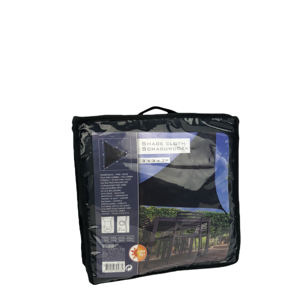 Schaduwdoek 300x300x300cm Driehoek Donkergrijs