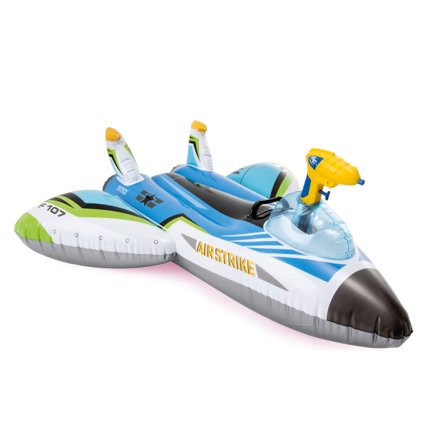 Intex Opblaasbaar Vliegtuig Met Waterpistool Blauw