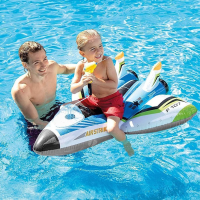 Intex Opblaasbaar Vliegtuig Met Waterpistool Blauw