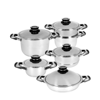 Globus Kitchenware Kookpottenset Lausanne 11-delig