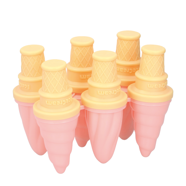 Fresh & Cold Ijslollymaker Roze 6 stuks