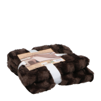 Vachtdeken Bruin 120x150cm