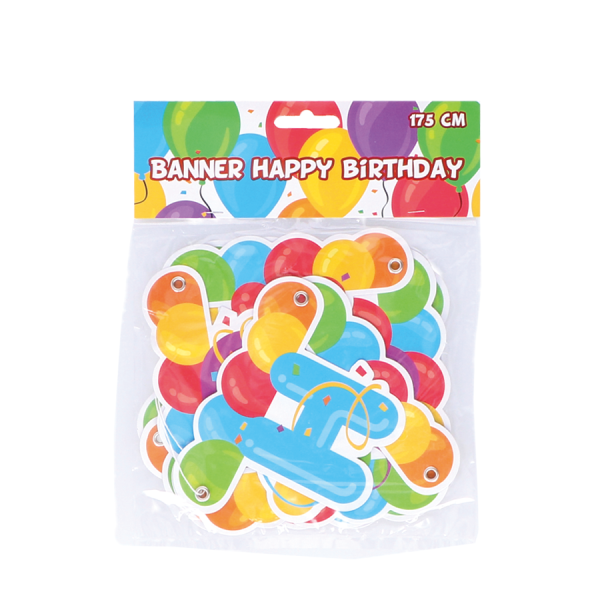 Slinger Happy Birthday Ballonnen 175cm