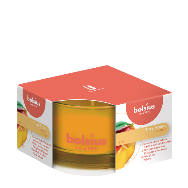 Bolsius Geurglas True Scents Mango 50/80mm