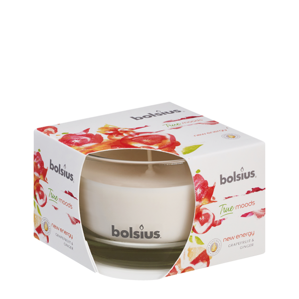 Bolsius Geurglas True Moods New Energy 63/90mm