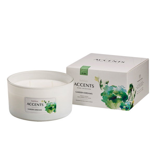 Bolsius Geurglas Accents Multi Lont Garden Dreams 75/137mm