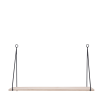 Wandrek Hout En Metaal 50x16x29cm