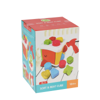 Babyspeelgoed Sort & Beat Cube