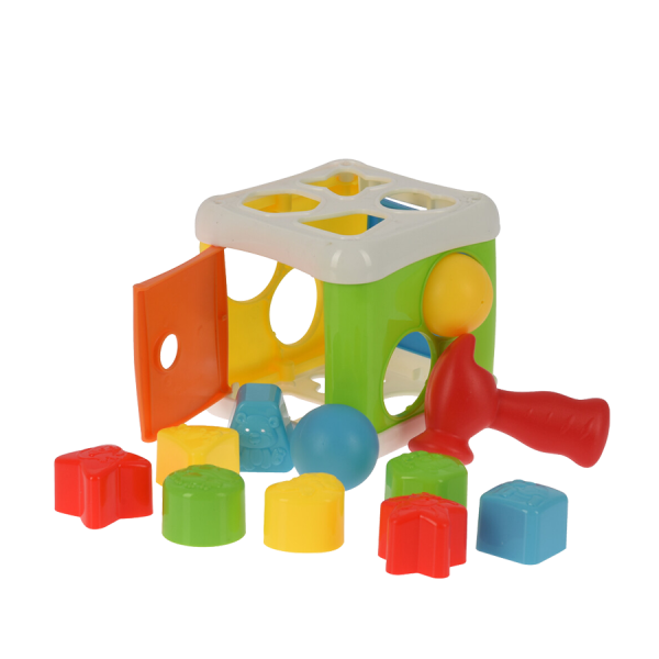 Babyspeelgoed Sort & Beat Cube