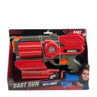 Dart Gun Omega Met 6 Darts Rood 25cm