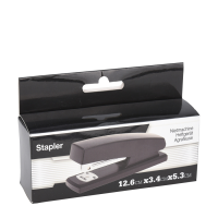 Nietmachine Zwart 12,6x3,4x5,3cm