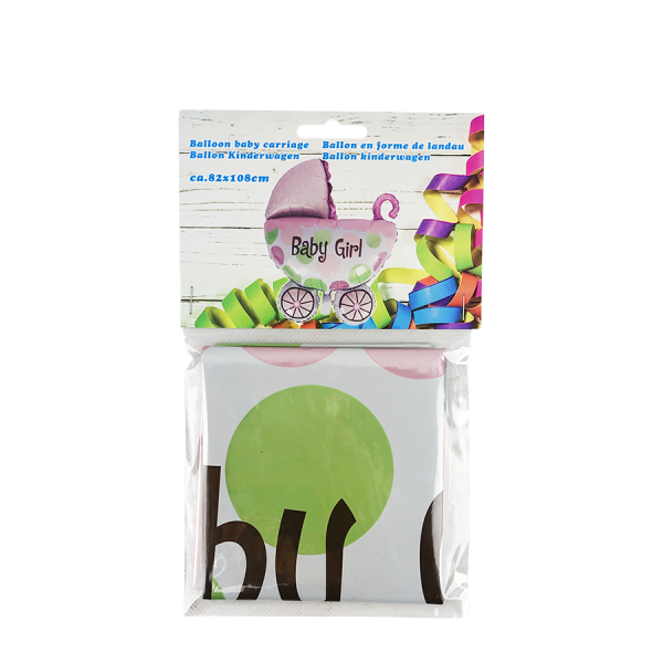 Ballon Folie Kinderwagen Baby Girl 108x82cm