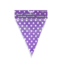 Vlaggenlijn Happy Birthday Paars 360cm