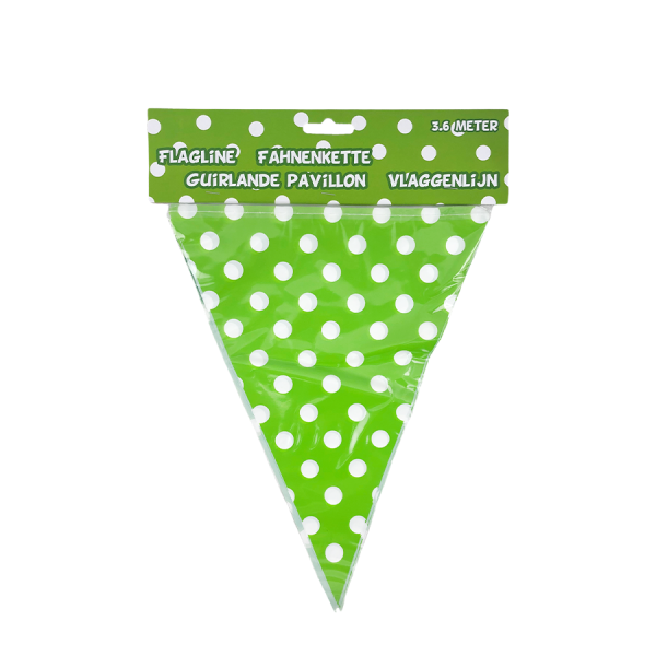 Vlaggenlijn Happy Birthday Groen 360cm