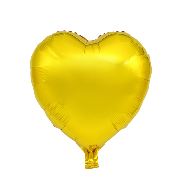Ballon Folie Hart Goud 45cm