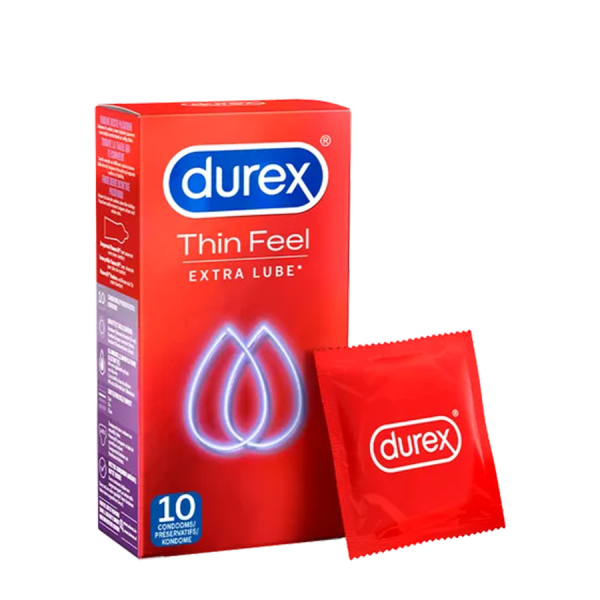 Durex Condooms Thin Feel Extra Lube 10 stuks