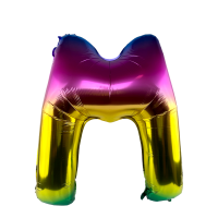 Ballon Folie Letter M Rainbow 86cm