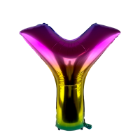 Ballon Folie Letter Y Rainbow 86cm