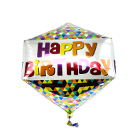 Ballon Folie Happy Birthday 43x53cm