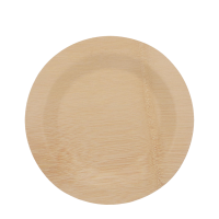 Relaxdays Wegwerpborden Bamboe Rond Ø23cm 25 stuks