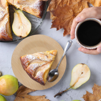 Relaxdays Wegwerpborden Bamboe Rond Ø23cm 25 stuks