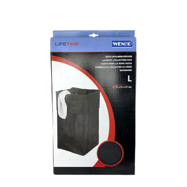 Wenko Lifetime Wasmand 31x31x57cm Zwart
