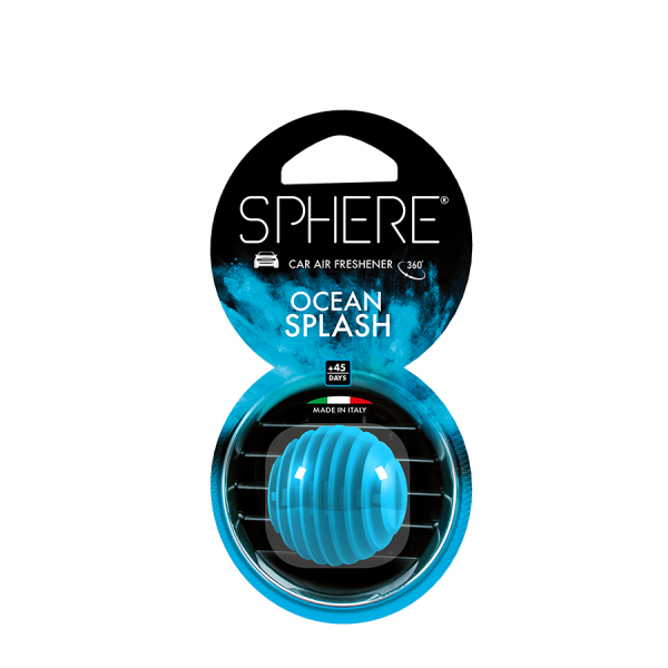 Sphere Car Air Freshener Ocean Splash