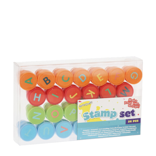 Art & Craft Stempelset Alfabet 26-delig
