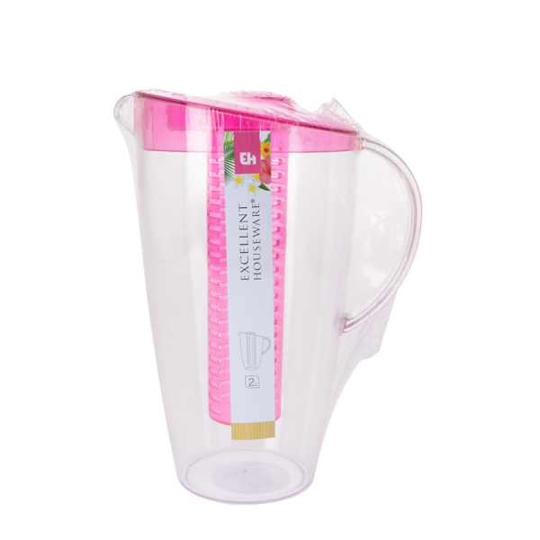 Excellent Houseware Schenkkan Infuser Roze 2L