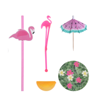 Excellent Houseware Cocktailshakerset Flamingo 31-delig