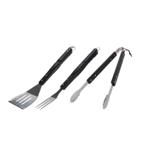 Vaggan Barbecue Gereedschapset 3-delig Zwart