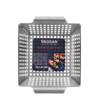 Vaggan Barbecue Pan RVS 25x25x7cm
