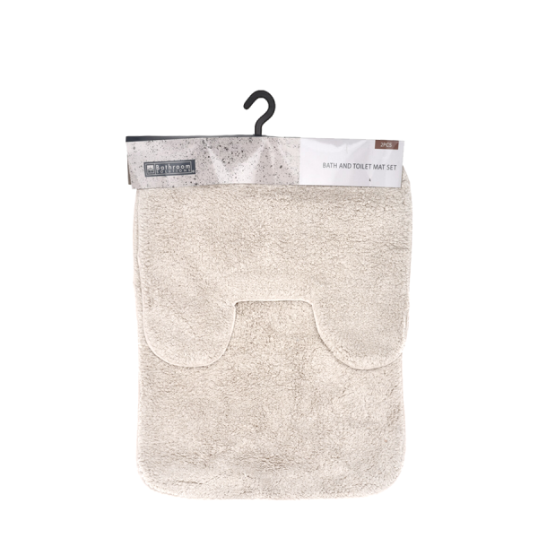 Badkamermat Set Crème 2-Delig