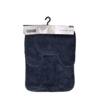 Badkamermat Set Donkerblauw 2-Delig
