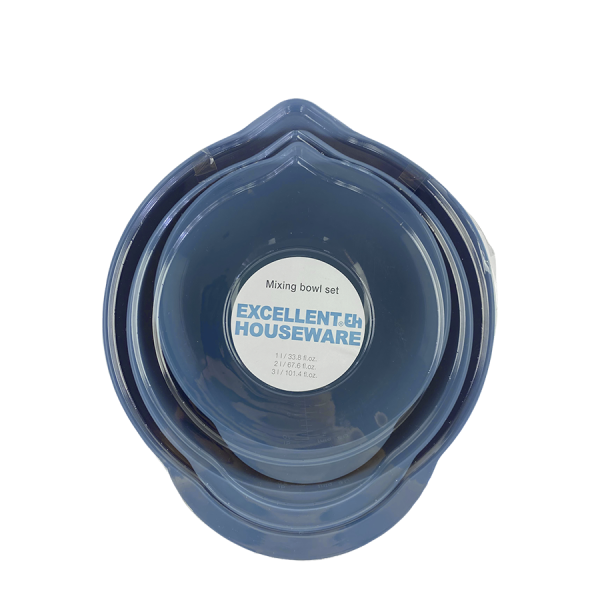Excellent Houseware Mengkom Set Blauw 3-delig