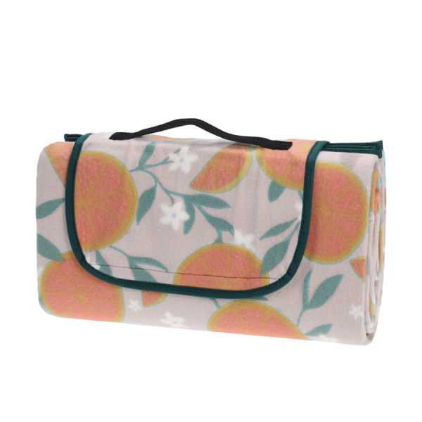 Picknickdeken Fruit Oranje 130x150cm