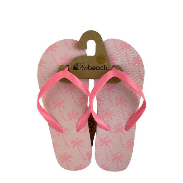 Slipper Kind Palm Print Roze Maat 34