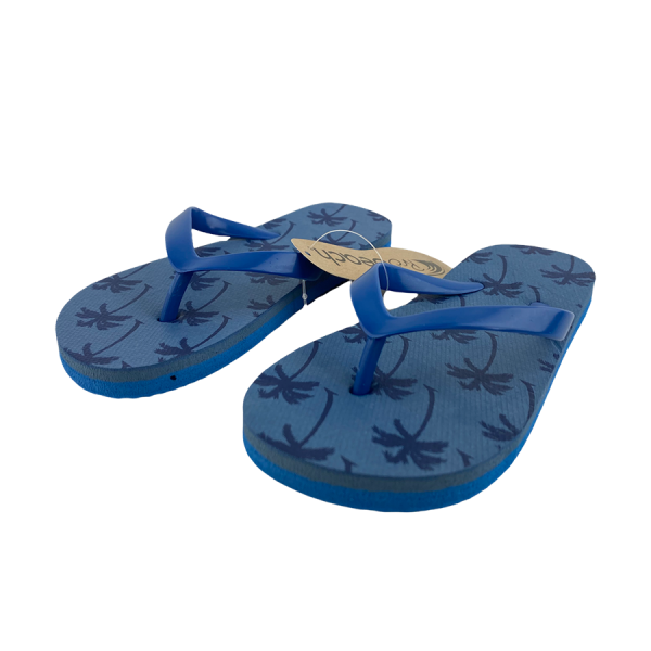 Slipper Kind Palm Print Blauw Maat 34