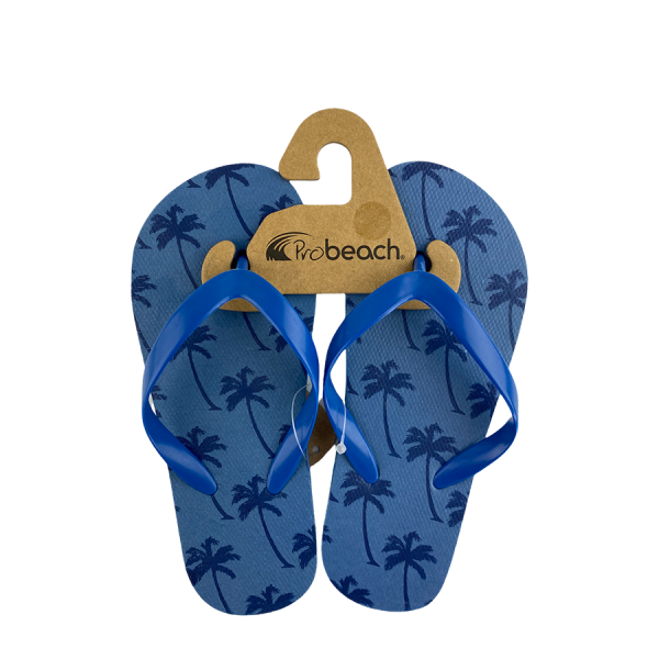 Slipper Kind Palm Print Blauw Maat 35