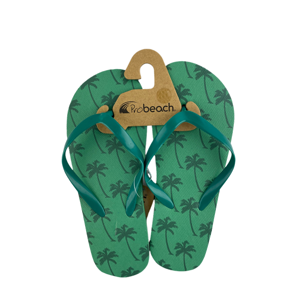 Slipper Kind Palm Print Donkergroen Maat 33
