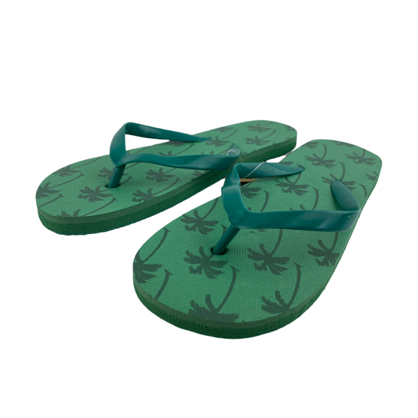 Slipper Kind Palm Print Donkergroen Maat 33