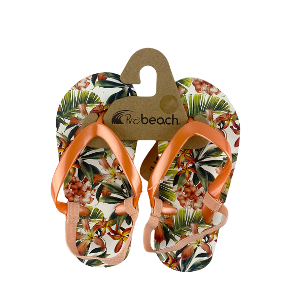 Slipper Kind Lily Flower Oranje Maat 23