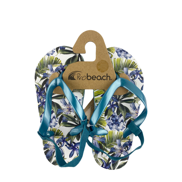 Slipper Kind Lily Flower Blauw Maat 27